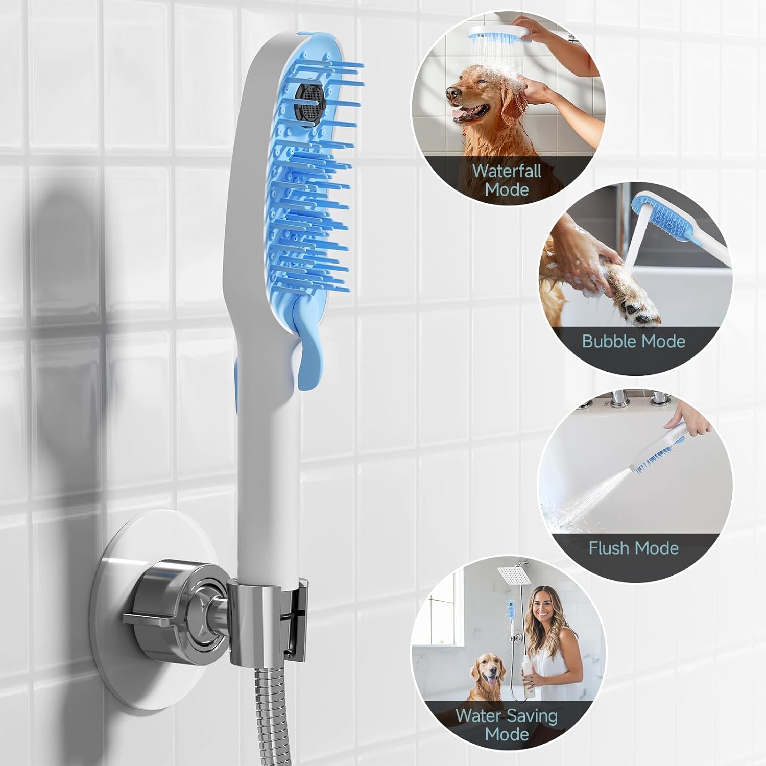 Dog Grooming Massage Shower Head